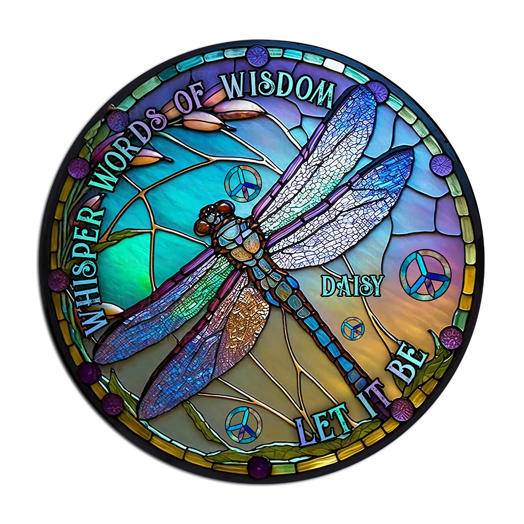 Whisper Words Of Wisdom Let It Be - Personalized Hippie Decal Die Cut