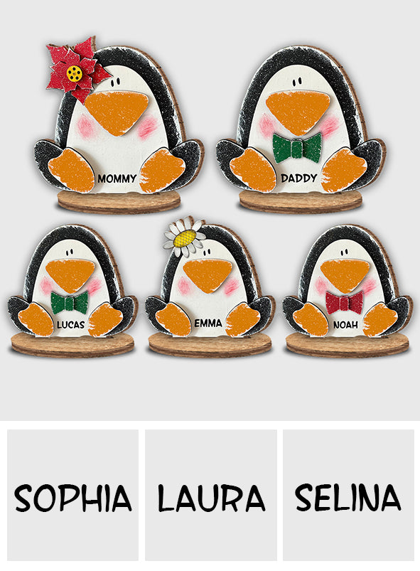 Merry Christmas - Personalized Family Freestanding Wood Plaque