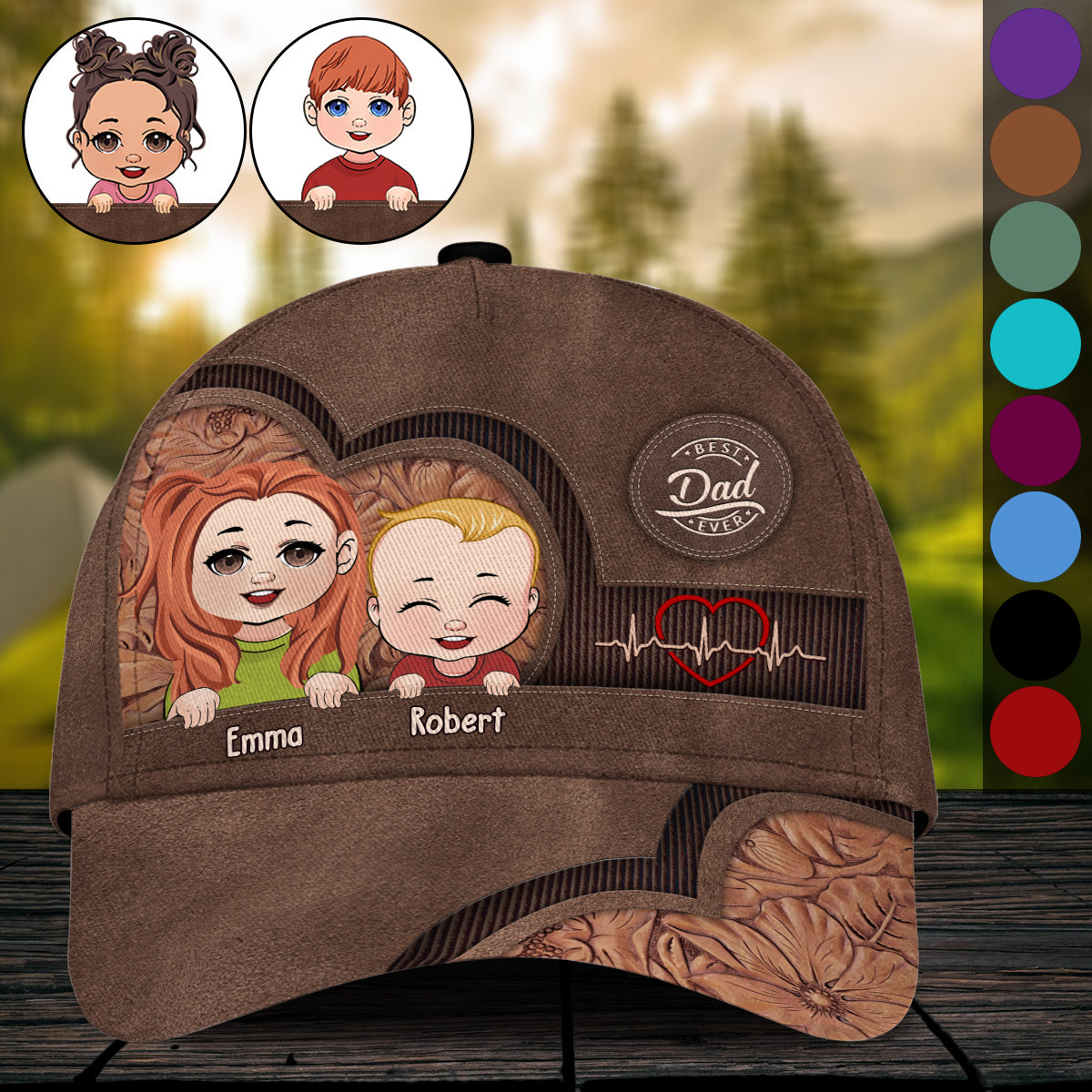 Best Dad Mom Grandma Grandpa Ever - Gift for dad, mom, grandma, grandpa, uncle, aunt - Personalized Classic Cap