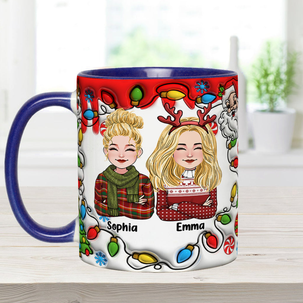 Coworkers Are Like Christmas Lights - Personalized Colleague Accent Mug