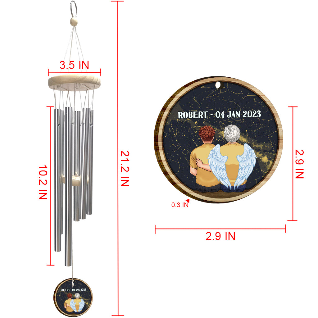 When I Look At The Stars - Personalized Memorial Wind Chime