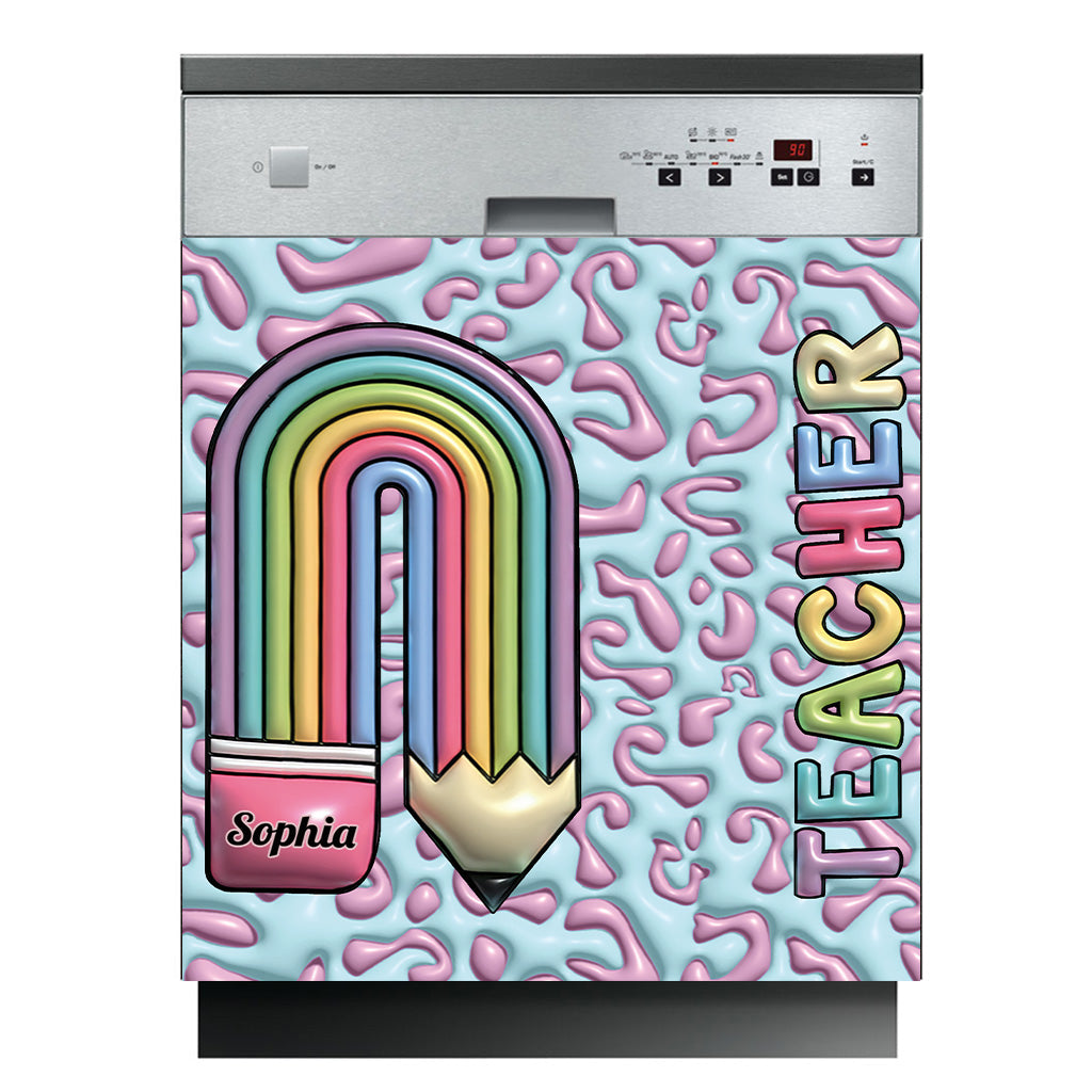 Teacher Life - Personalized Teacher Dishwasher Cover