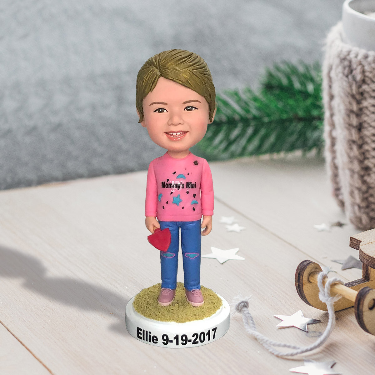 Custom Figure - Personalized Granddaughter Bobblehead