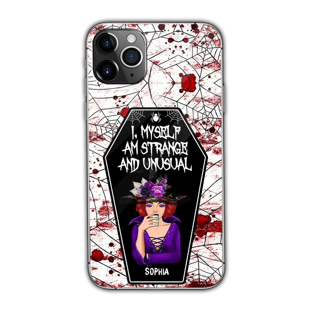 I Myself Am Strange and Unusual - Personalized Witch Phone Case