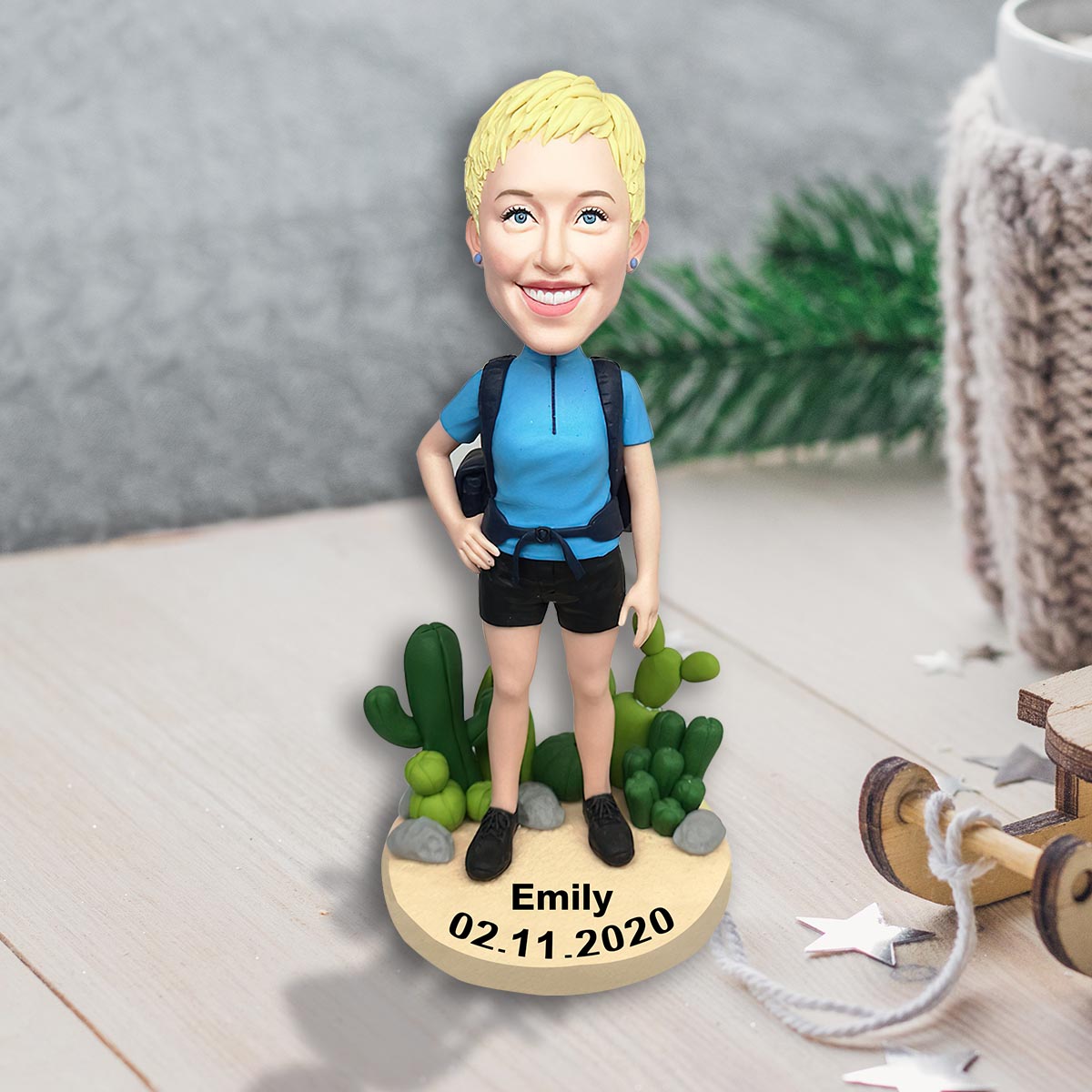 Hiking Society - Personalized Hiking Bobblehead