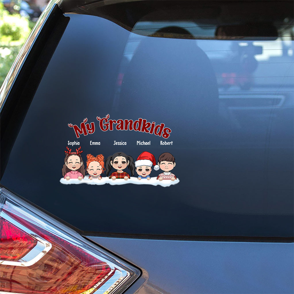 Our Christmas - Personalized Grandma Decal Full