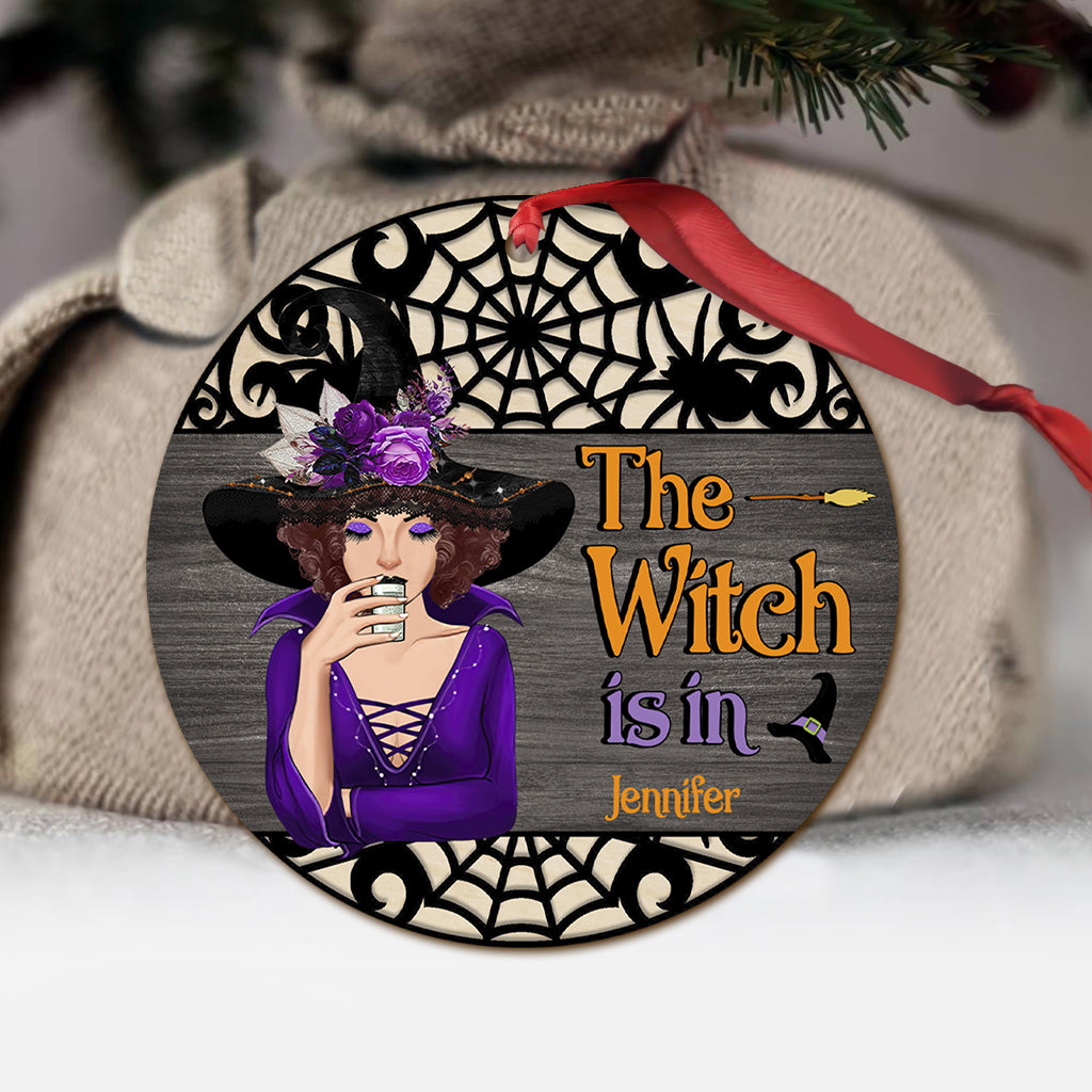 The Witch Is In - Personalized Witch Ornament