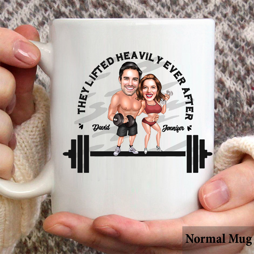 They Lifted Heavily Ever After - Personalized Fitness Mug