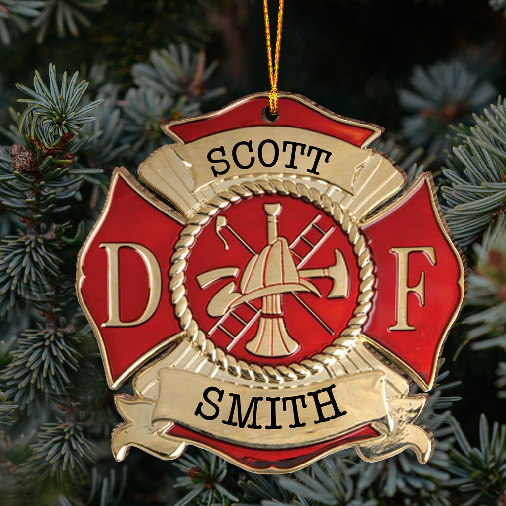 Life Saving - Personalized Firefighter Ornament