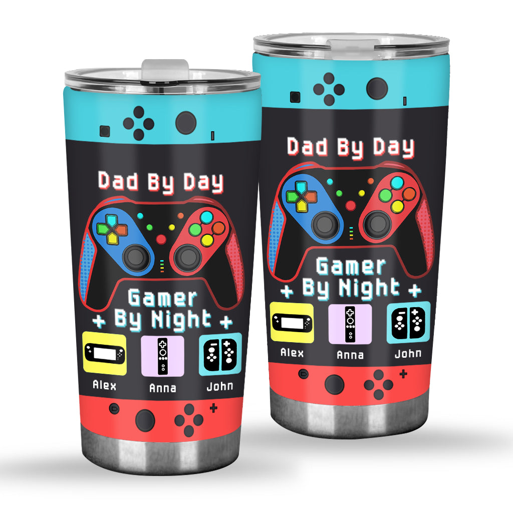 Gamer Dad Like A Regular Dad But Way Cooler - Video Game gift for dad, Gamer - Personalized Tumbler