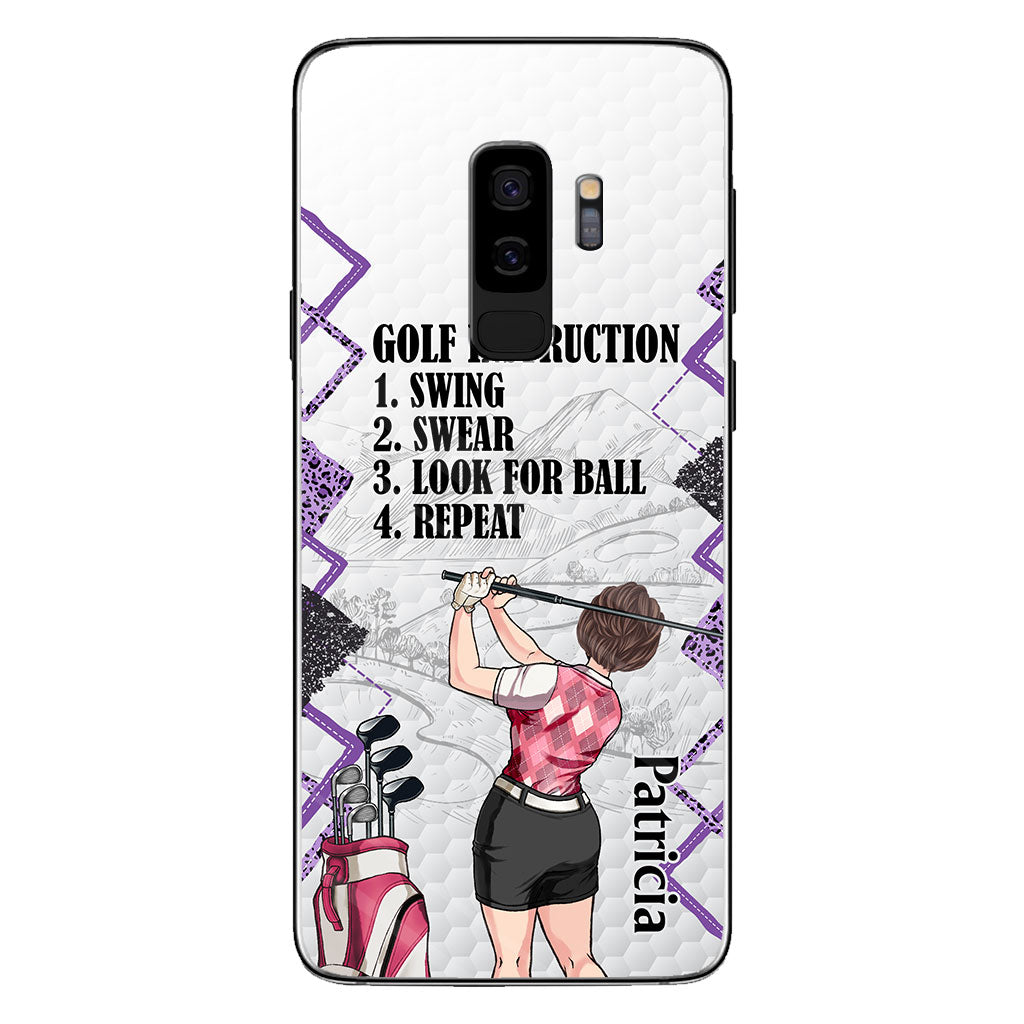Just A Girl - Golf gift for her, wife, mom, grandma, girlfriend - Personalized Phone Case