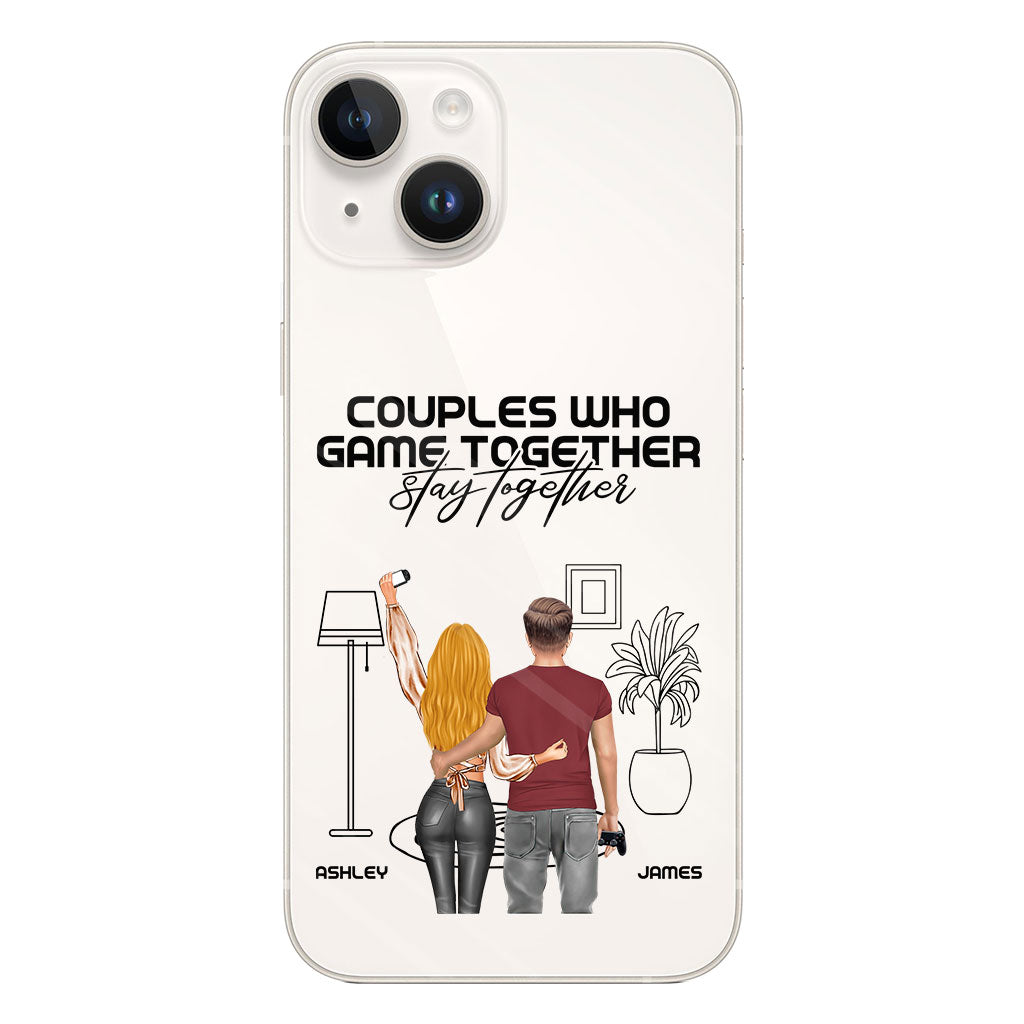 Couples Who Game Together Stay Together - Personalized Video Game Clear Phone Case