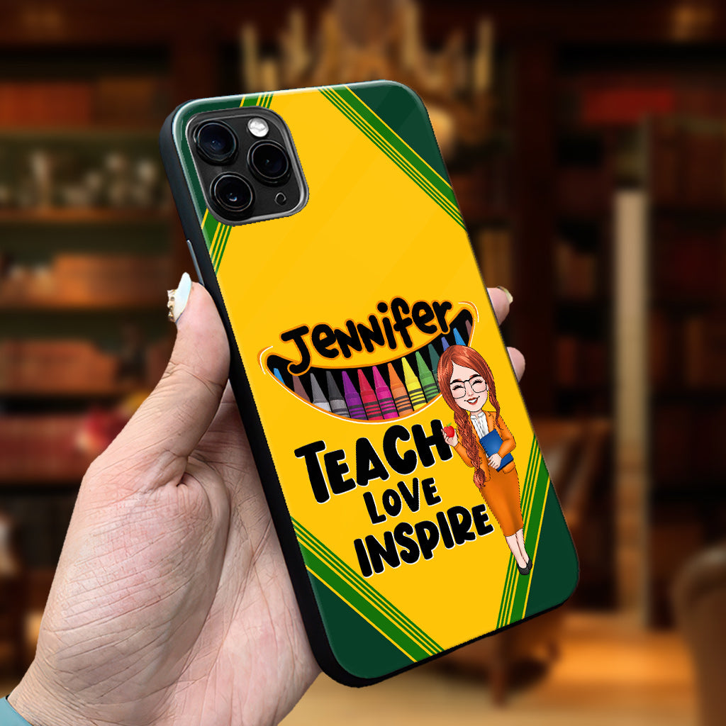 Teach Love Inspire - Personalized Teacher Phone Case