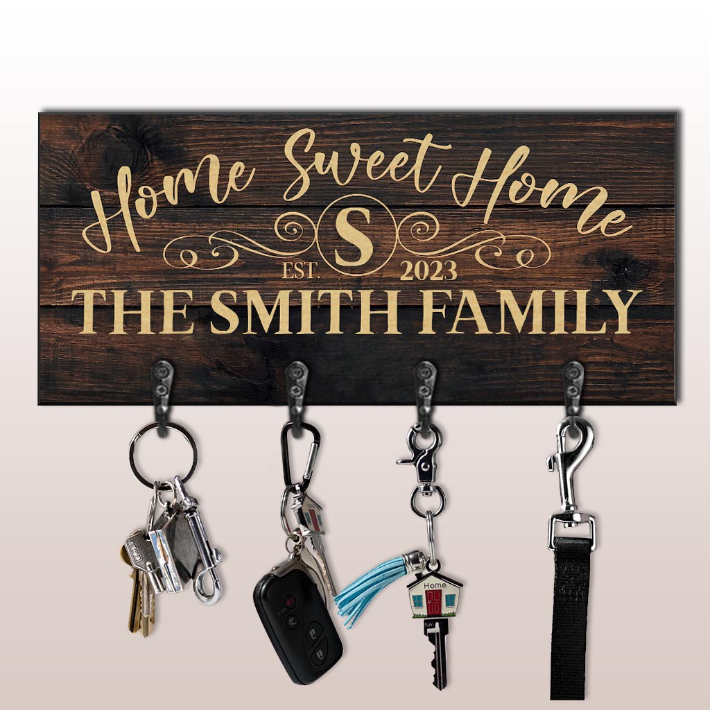 Home Sweet Home - Personalized Housewarming Key Rack