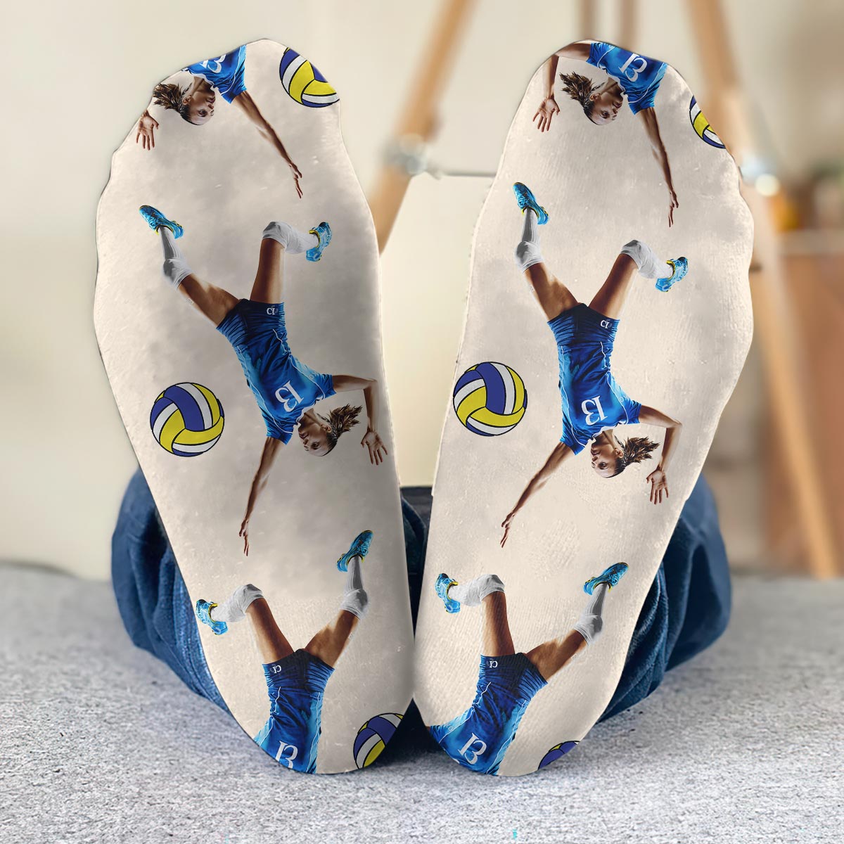 Their Coach Warned - Personalized Volleyball Socks