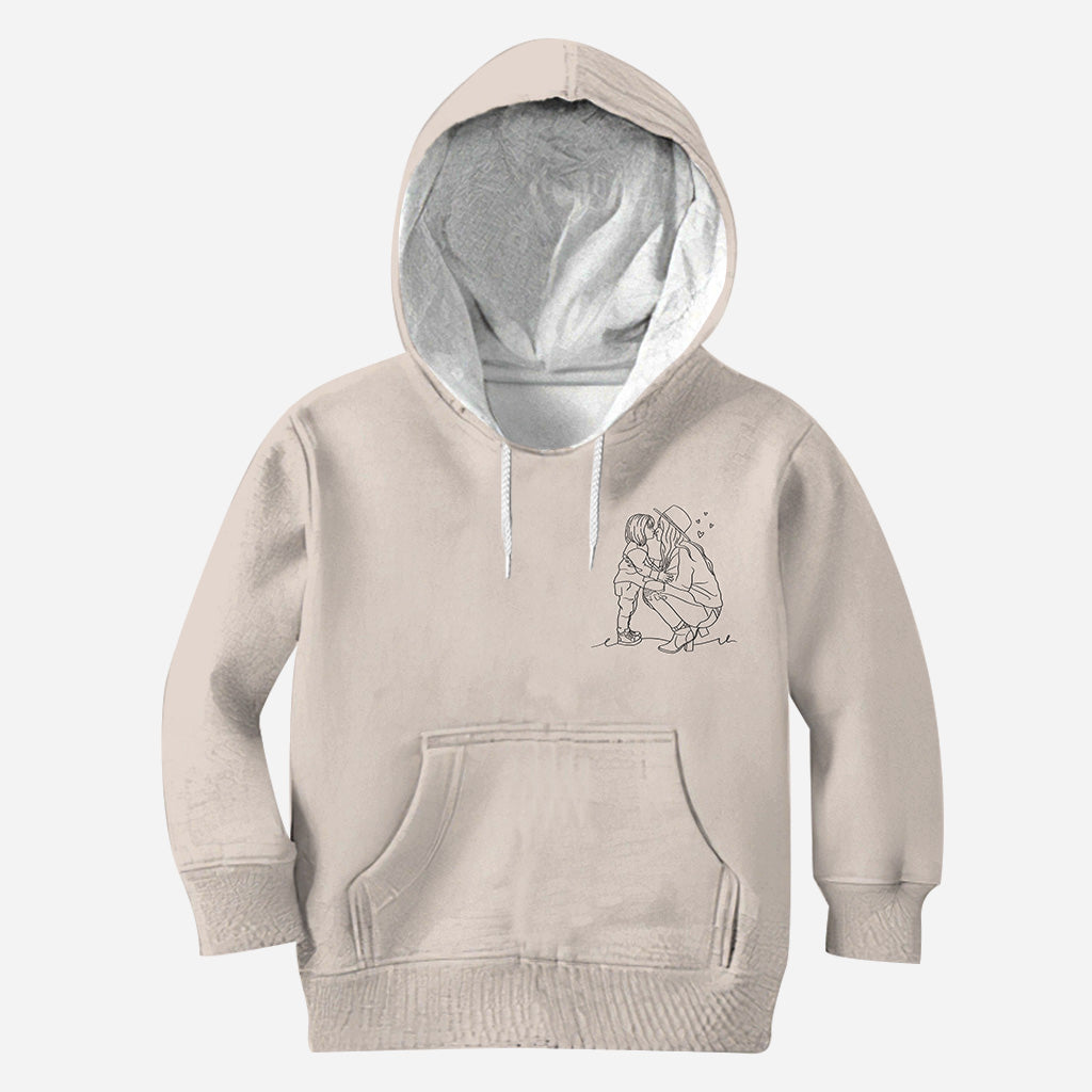 Line Drawing - Personalized Step Mom All Over Shirt