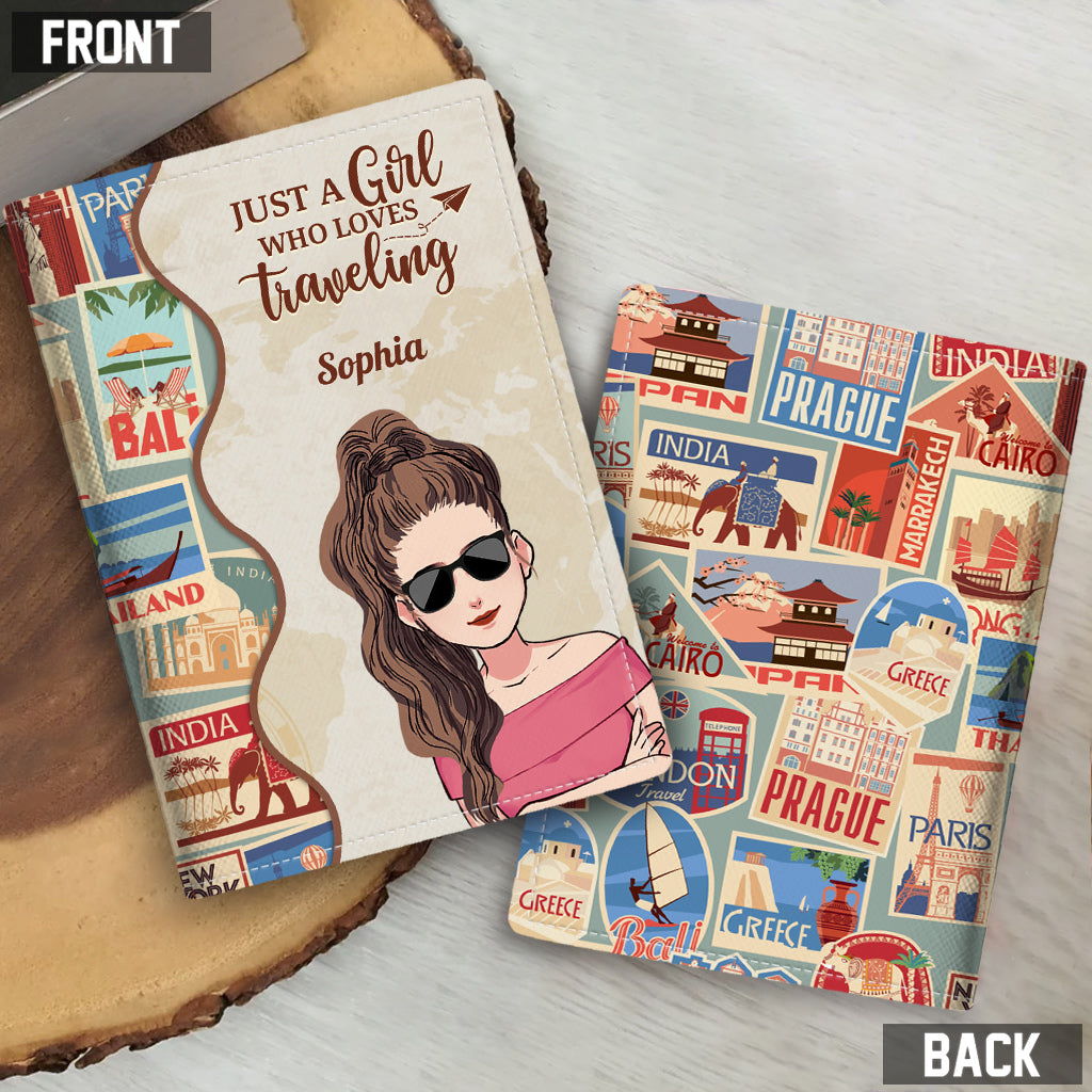 Collect Momments Not Things - Travelling gift for mom, daughter, granddaughter, wife, girlfriend, friend - Personalized Passport Holder