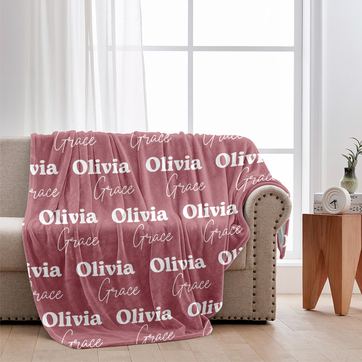 Custom Name Pattern - Personalized Daughter Blanket