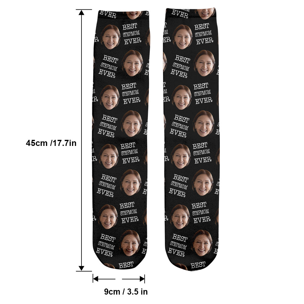 Custom Face - Personalized Step Mom Socks