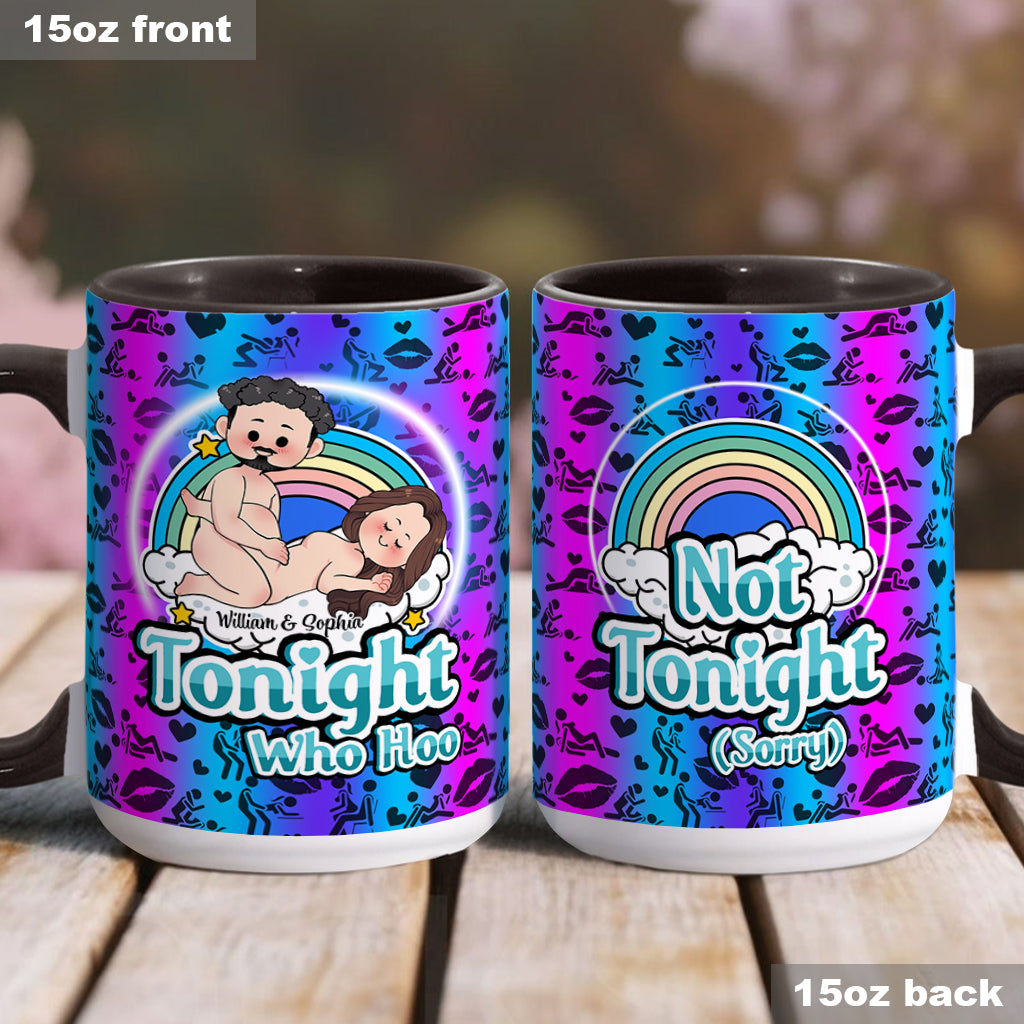 Tonight Who Hoo - Personalized Couple Accent Mug