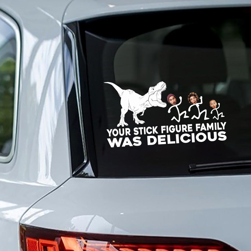 T-rex Doesn't Care - Dinosaur gift for friend, mom, dad, husband, wife, girlfriend, boyfriend - Personalized Decal Full