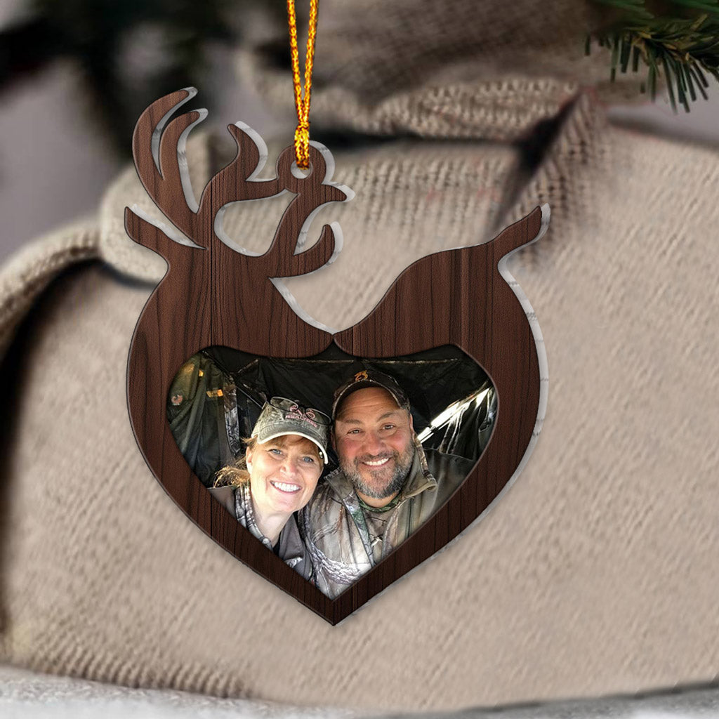 Photo Inserted Funny Fishing Christmas - Hunting gift for girlfriend, boyfriend, husband, wife - Personalized Ornament