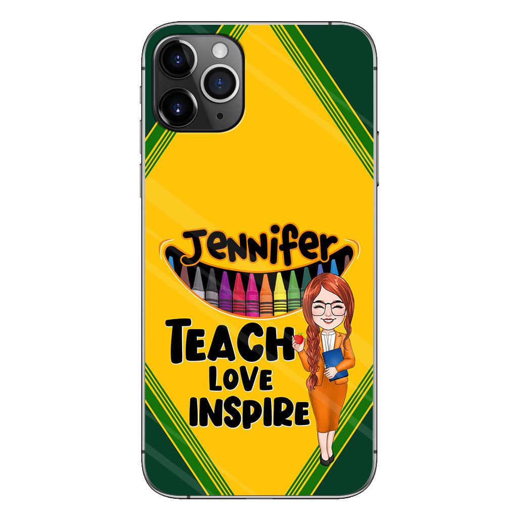 Teach Love Inspire - Personalized Teacher Phone Case