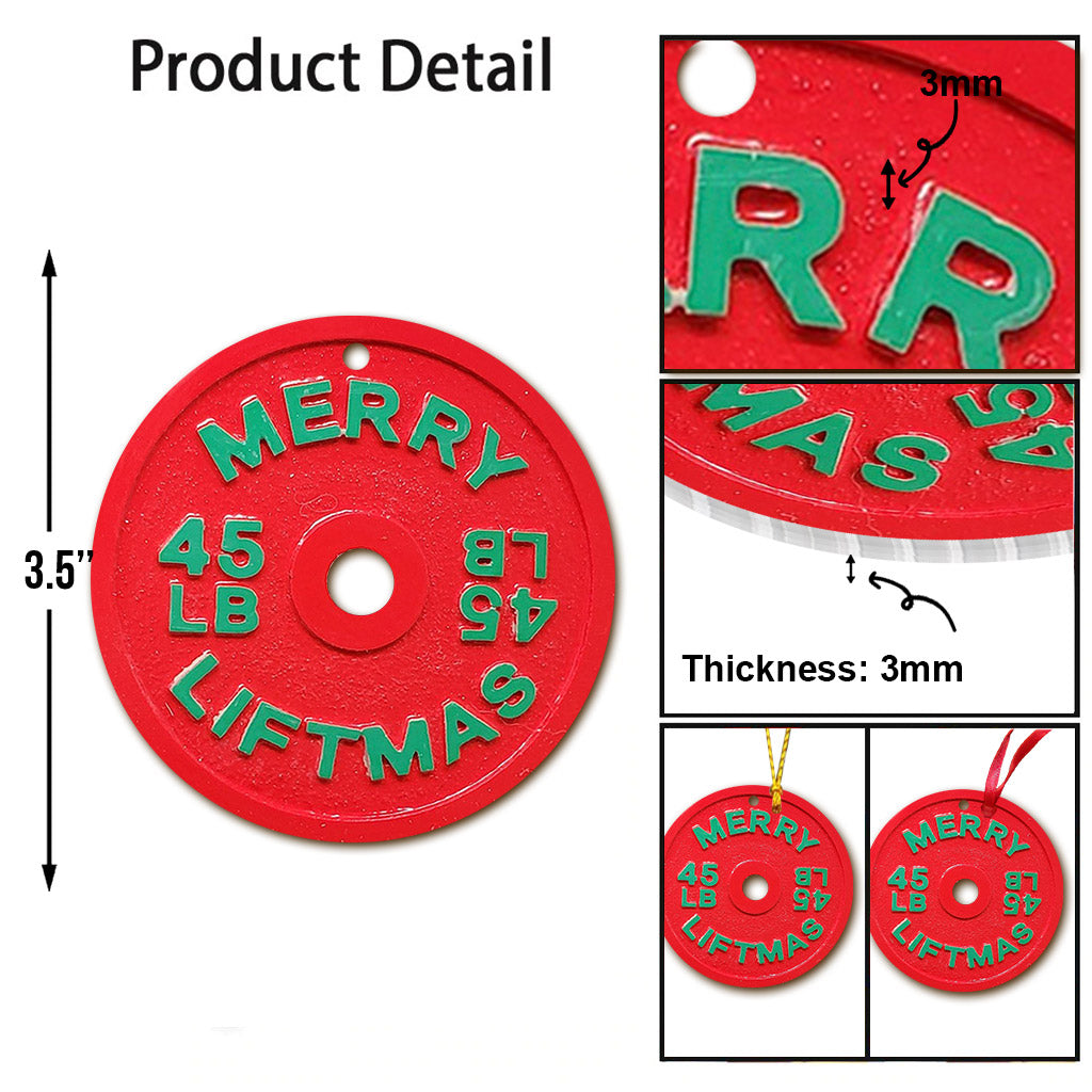 Merry Liftmas - Personalized Fitness Ornament