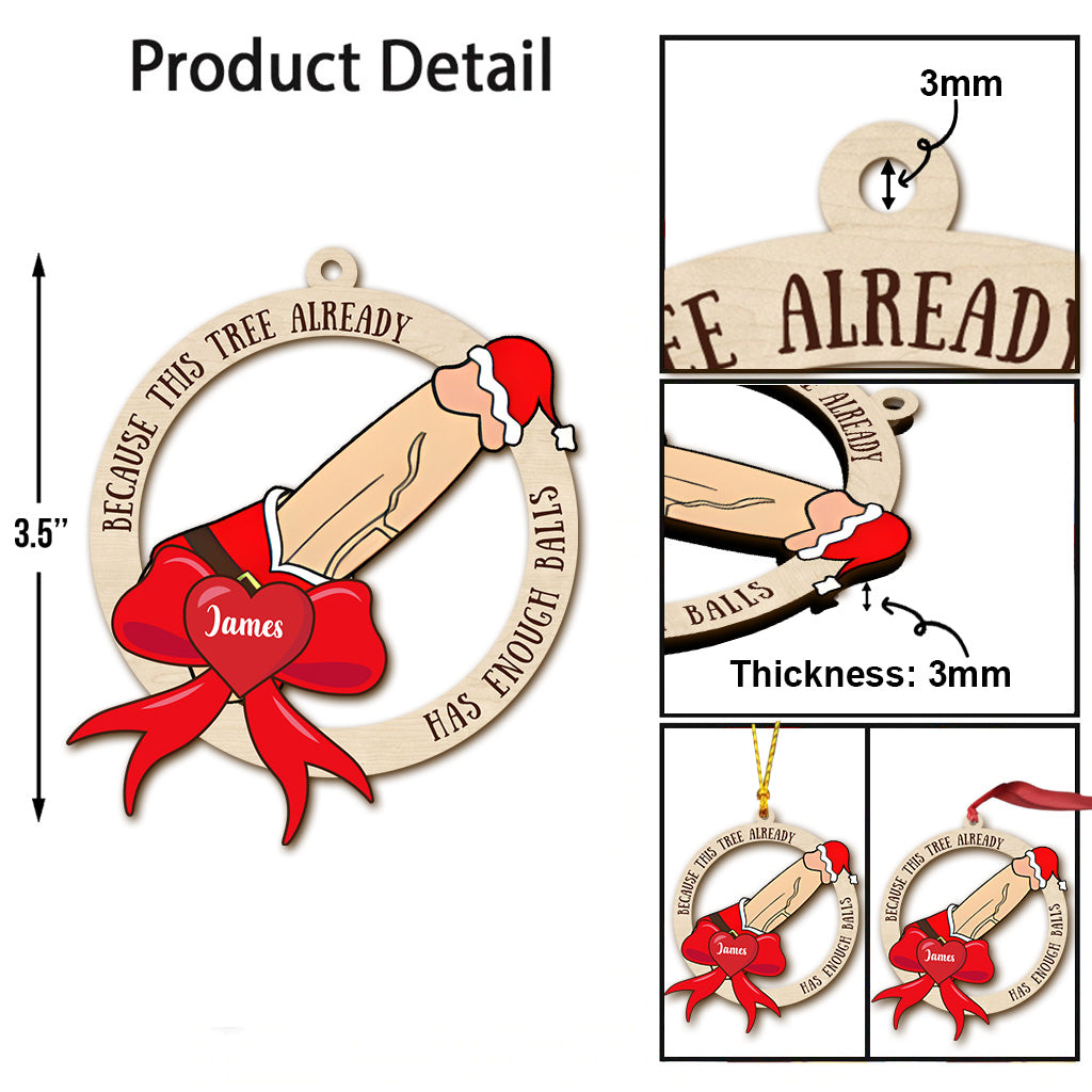 Already Has Enough Balls - Personalized Couple Ornament