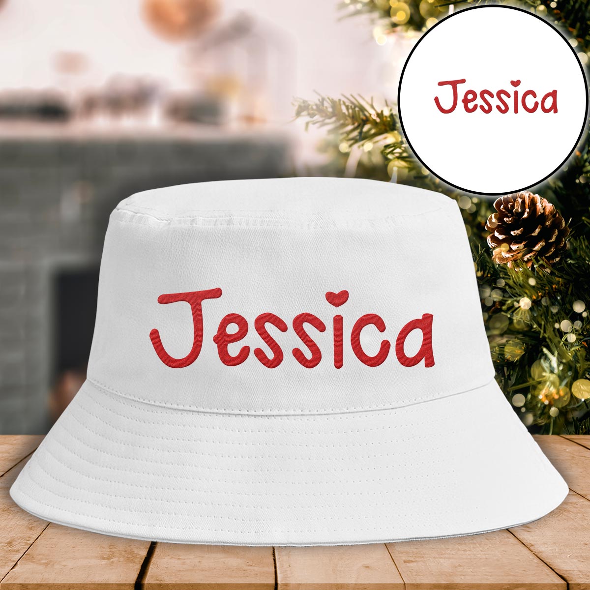Custom Name - Personalized Bestie Embroidered Bucket Hat