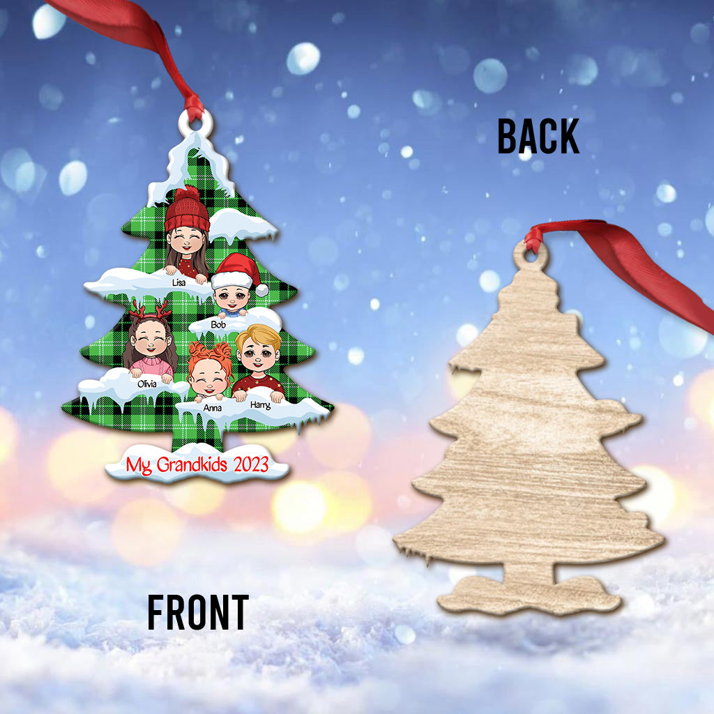 My Grandkids - Personalized Grandma Ornament