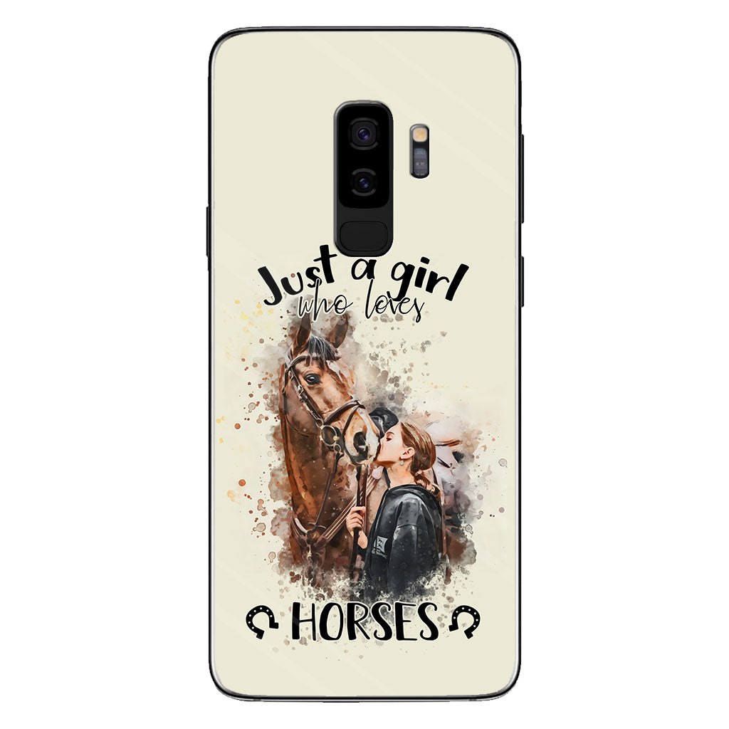 Just A Girl Who Loves Horses - Personalized Horse Phone Case