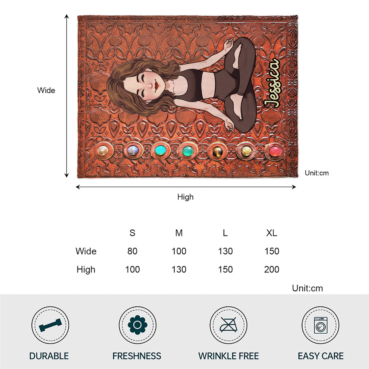 Namaste - Personalized Yoga Blanket