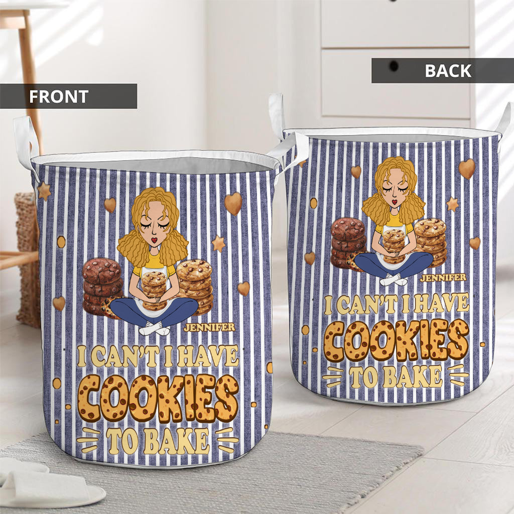 I Can't I Have Cookies To Bake - Personalized Baking Storage Basket