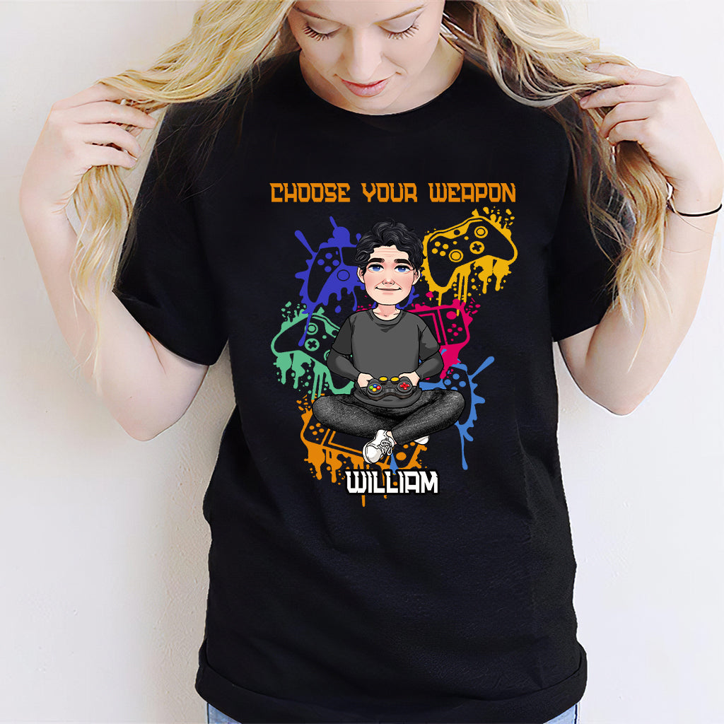 Choose Your Weapon - Personalized Video Game T-shirt and Hoodie