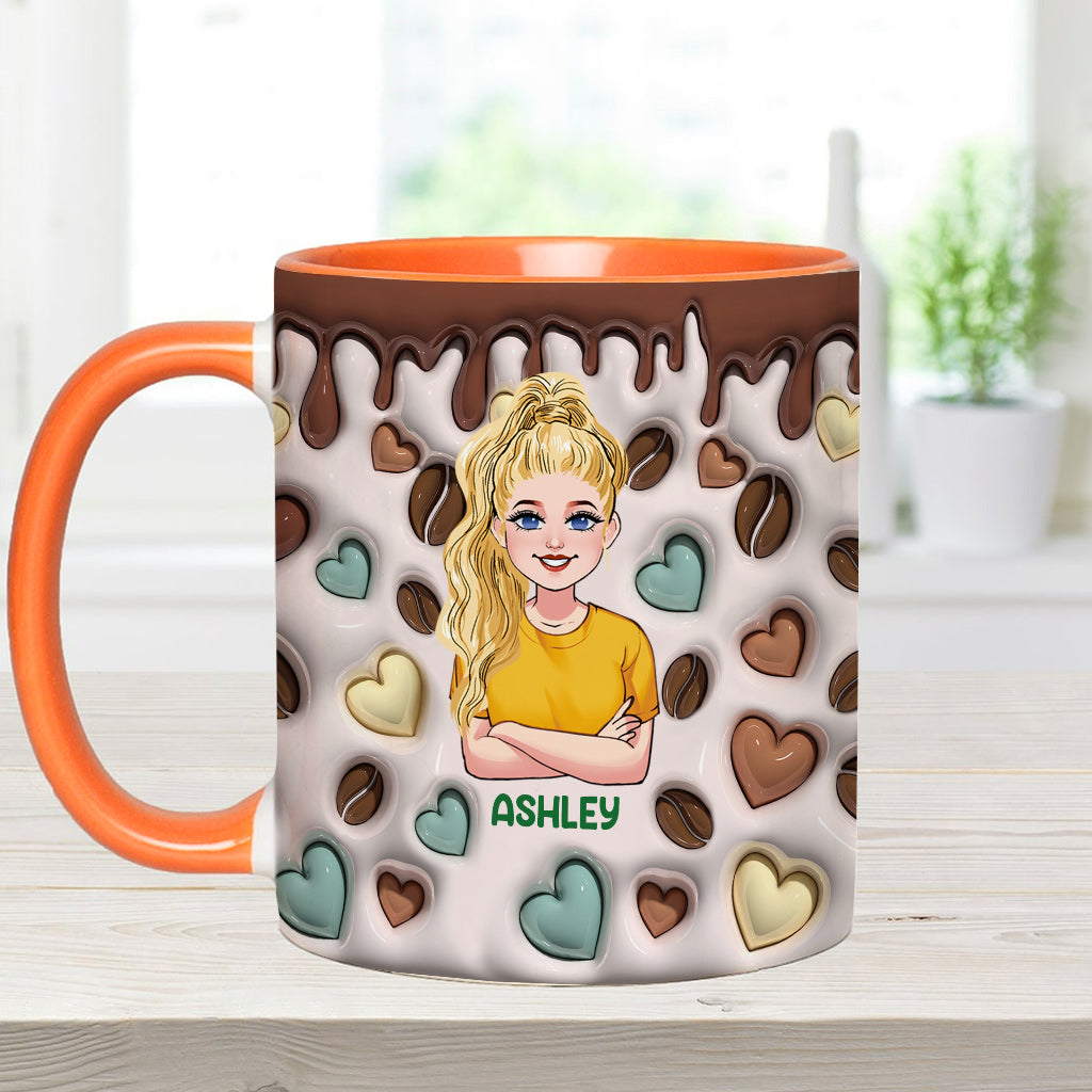 Caffeine Queen - Personalized Coffee Accent Mug