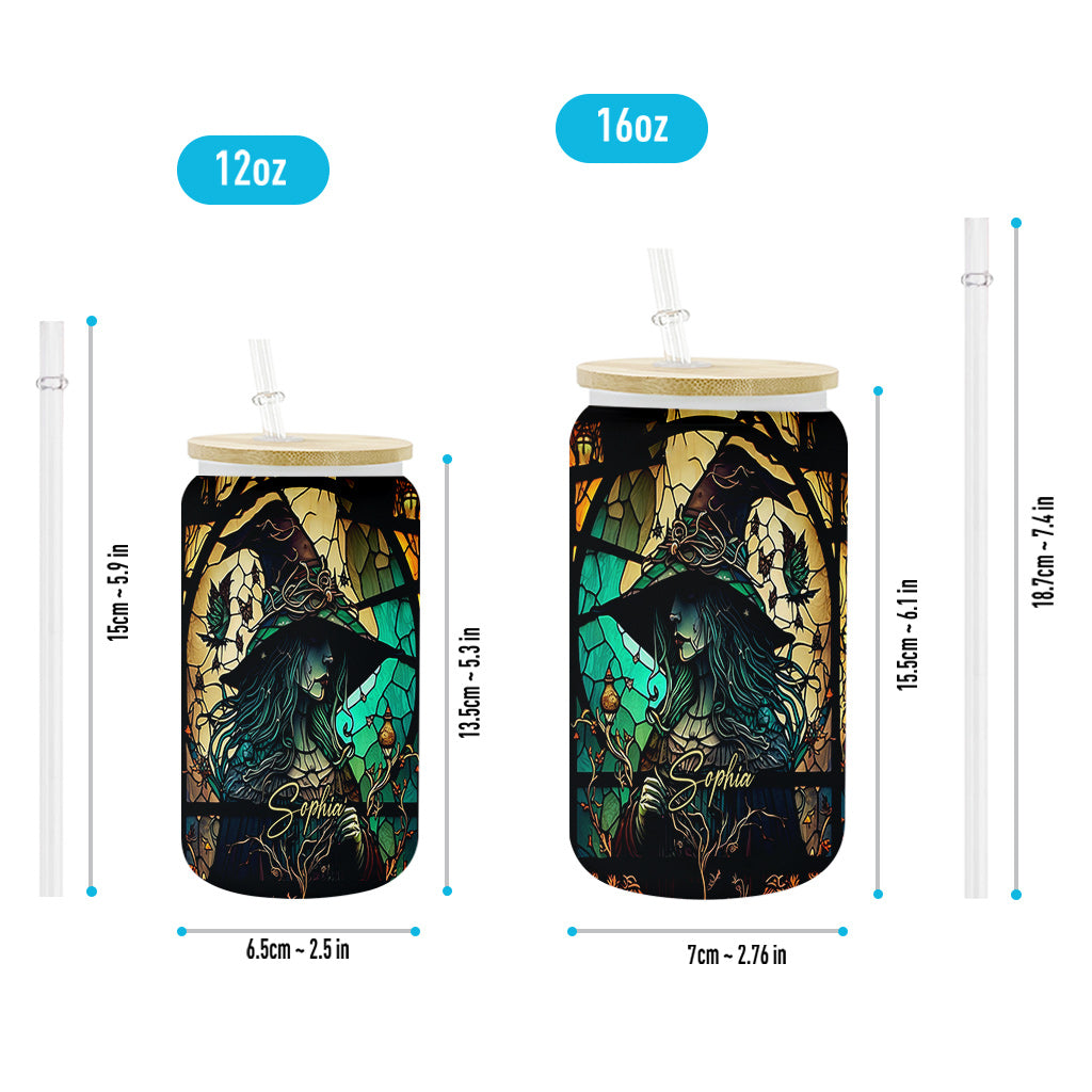 Mysterious Witch - Personalized Witch Can Glass