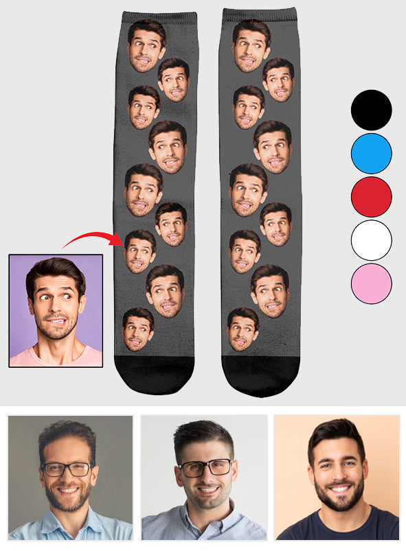 Custom Face - Personalized Father Socks