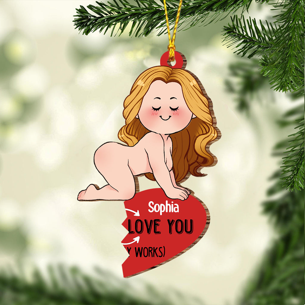 I Love You - Personalized Couple Ornament