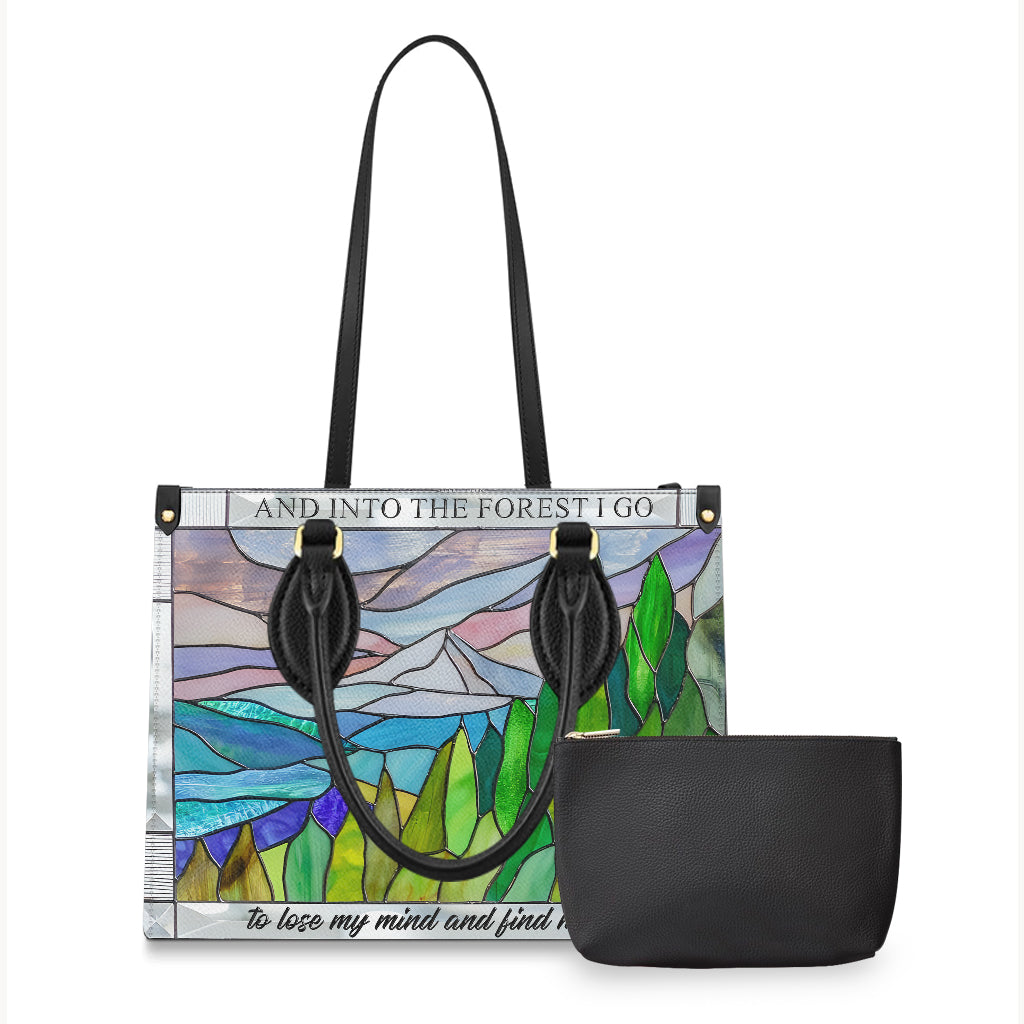 And Into The Forest I Go - Hiking Leather Handbag