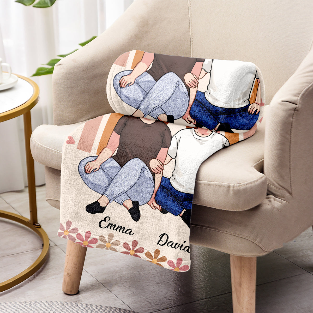 We Hope Everytime You Snuggle This Blanket - Gift for mom, grandma - Personalized Blanket