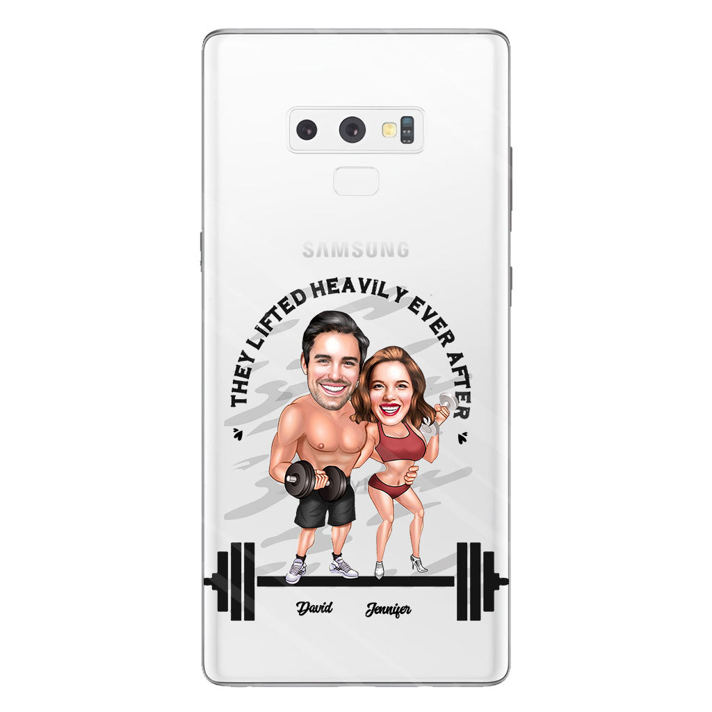 They Lifted Heavily Ever After - Personalized Fitness Clear Phone Case