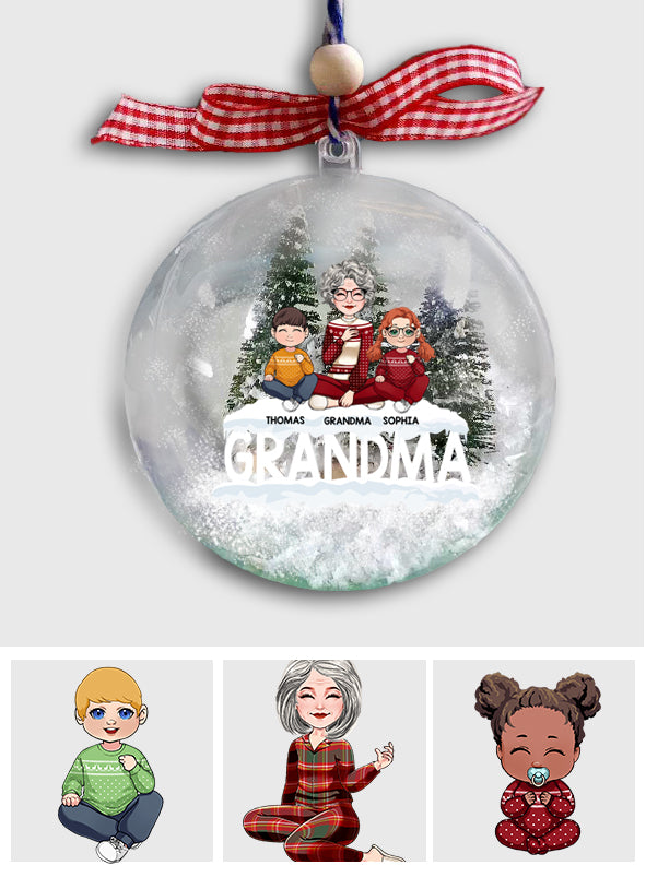 Blessed To Be Called Grandma - Personalized Grandma Snow Globe Ornament