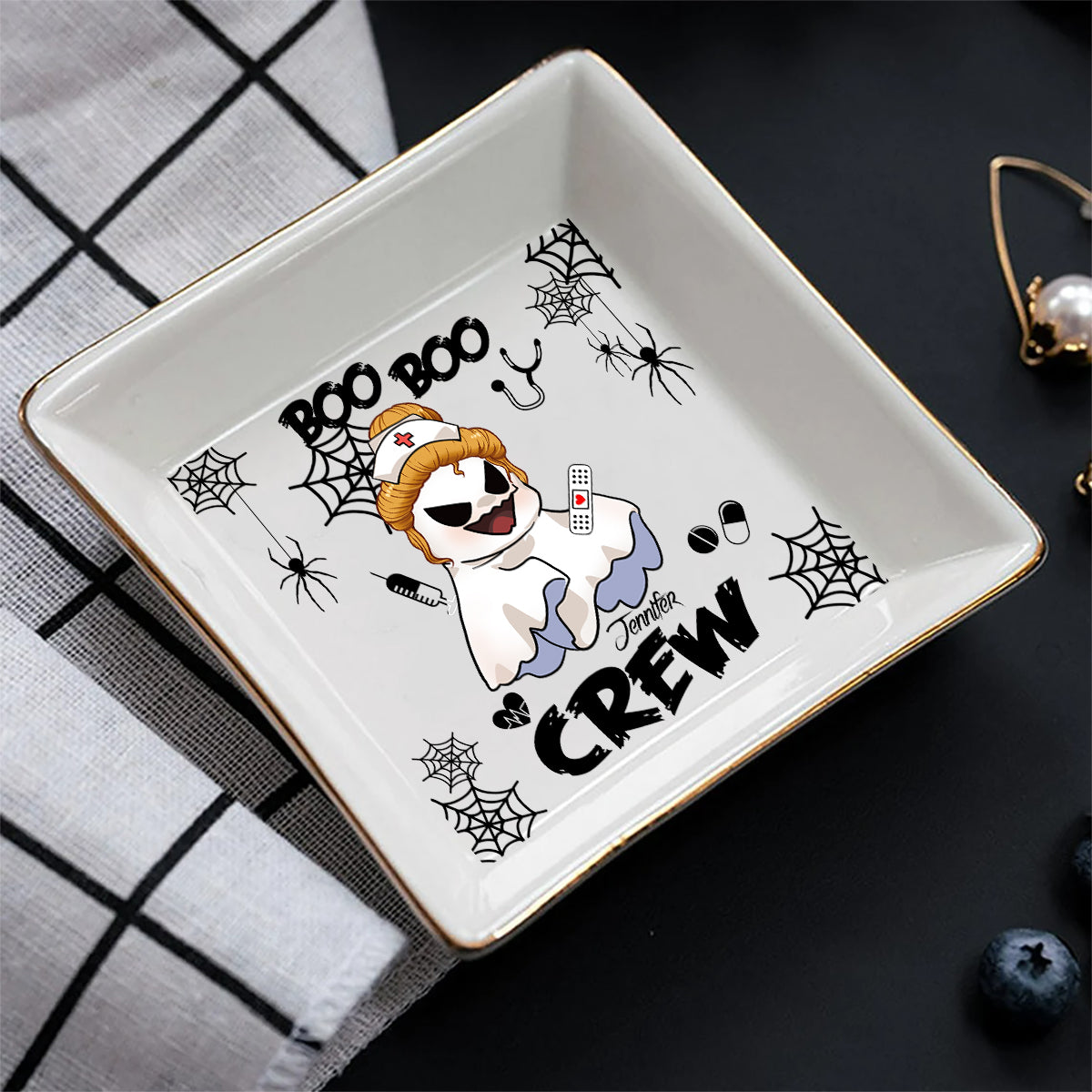 Boo Boo Crew - Personalized Nurse Jewelry Dish