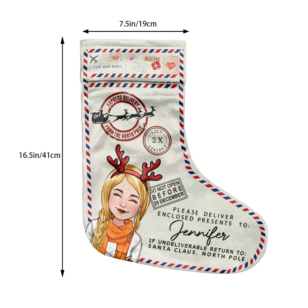 North Pole Express Santa Delivery - Personalized Family Christmas Stockings