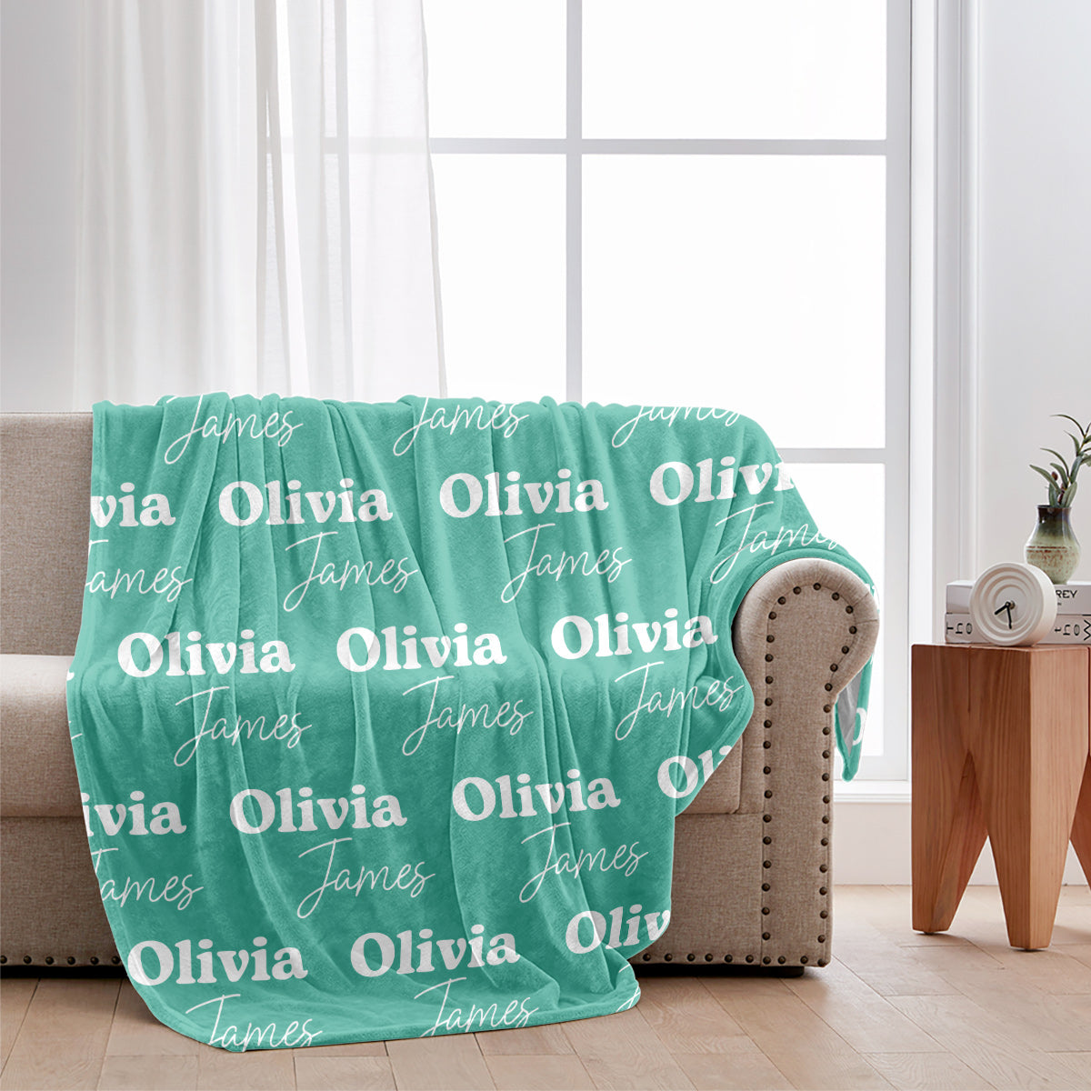 Custom Name Pattern - Personalized Bestie Blanket