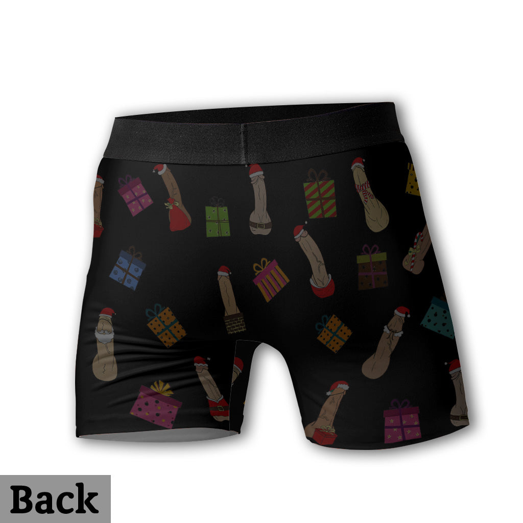 Unwrap This - Personalized Couple Men Boxer Briefs