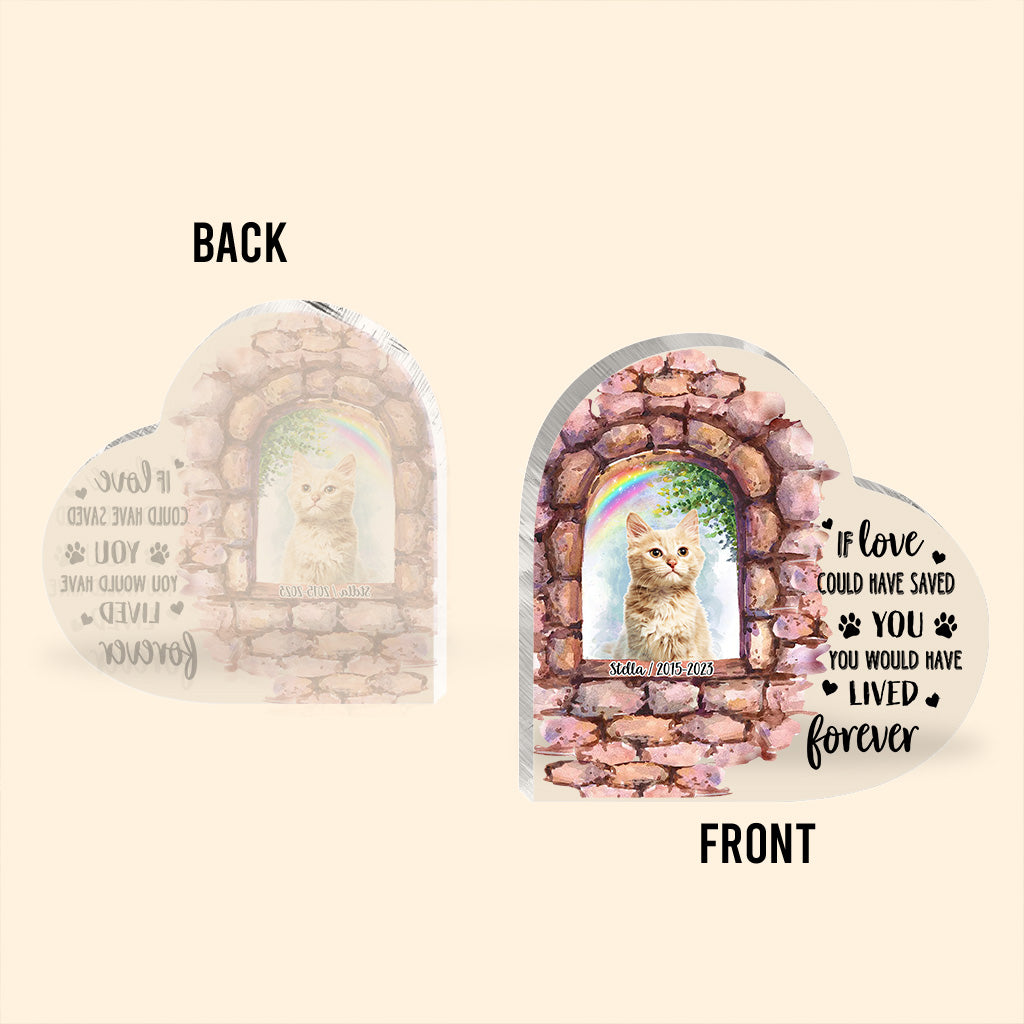 No Longer By My Side - Personalized Dog Custom Shaped Acrylic Plaque