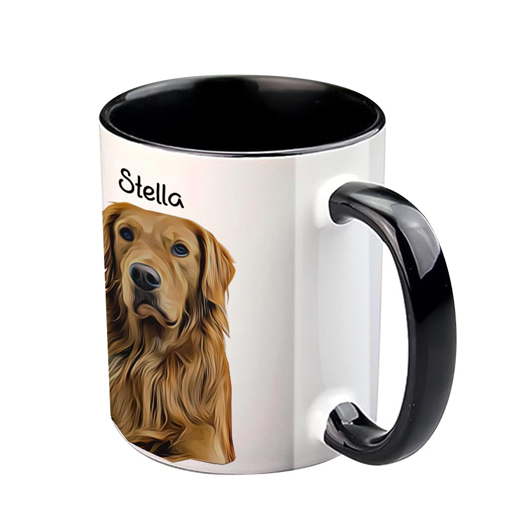 Congrats On Being My Human - Personalized Dog Accent Mug