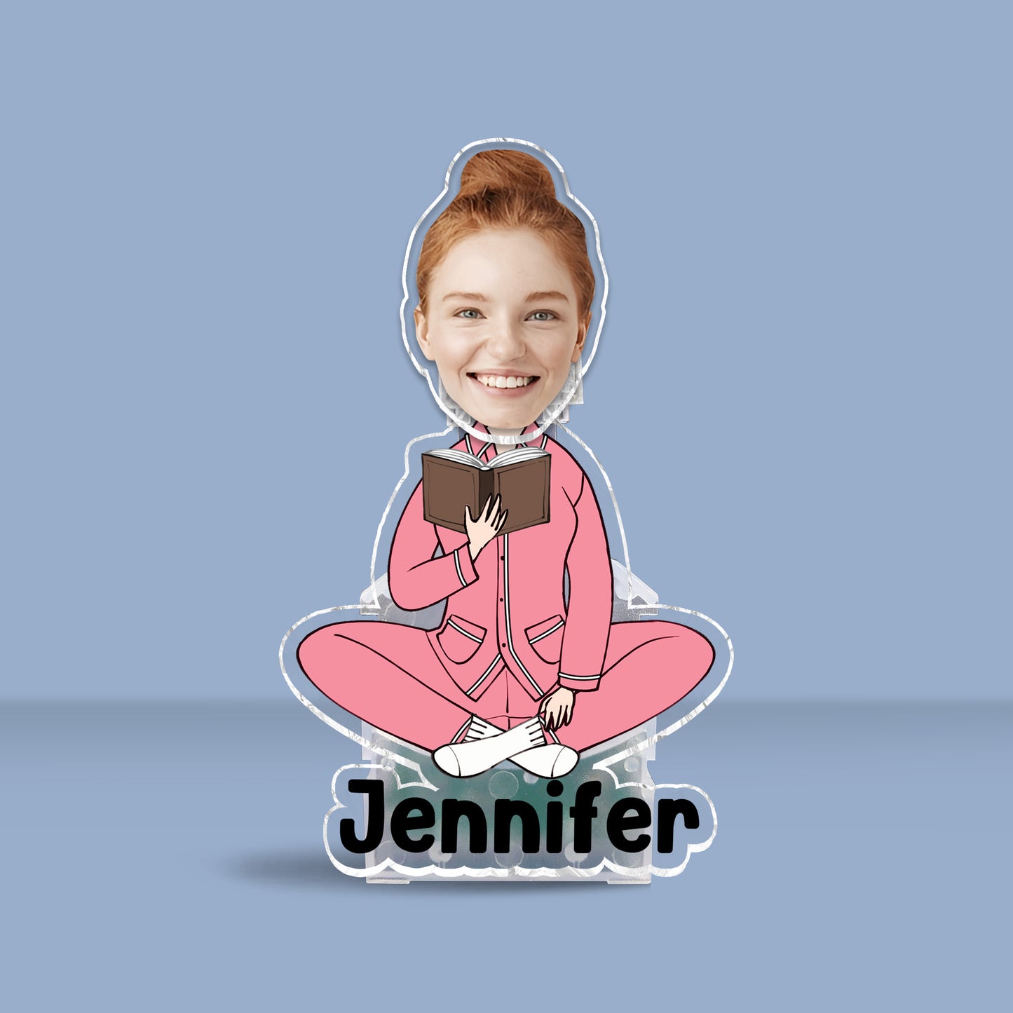 Just A Girl Who Loves Books - Personalized Book Custom Shaking Head